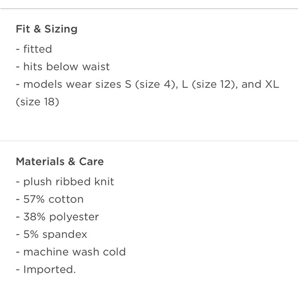 NEW ribbed plush crew neck - Picture 3 of 5